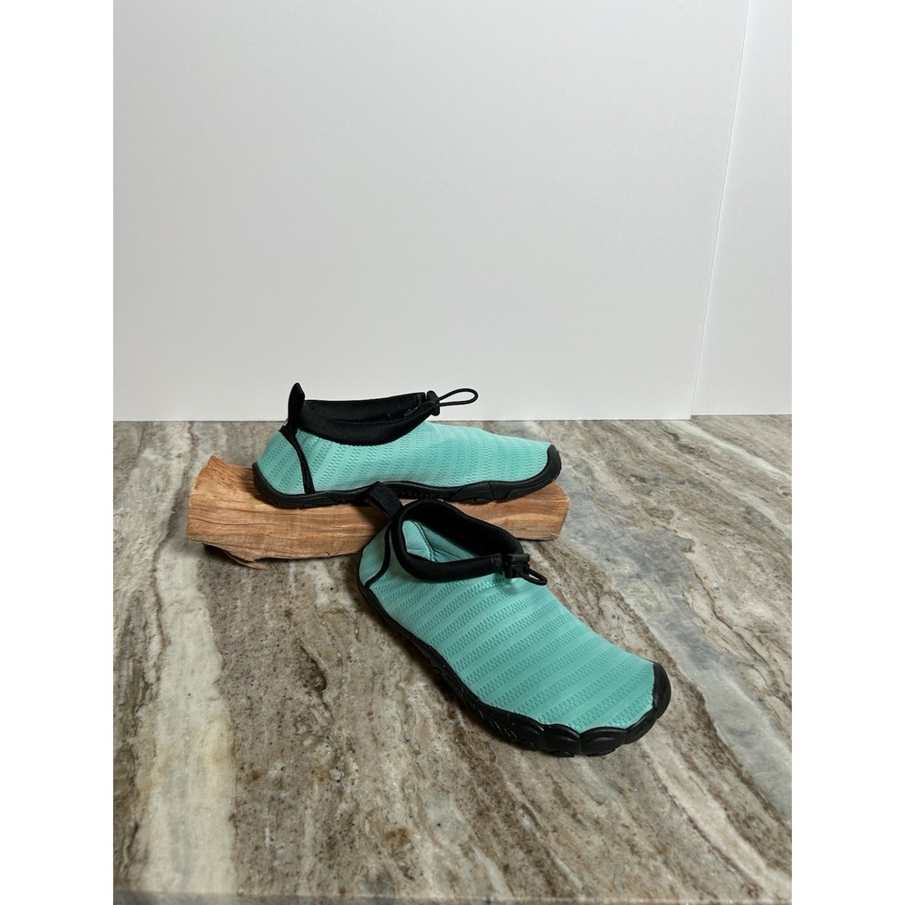 Mishansha Mens Water Swim Shoes Wide Barefoot Aqua Teal Blue Size 4.5